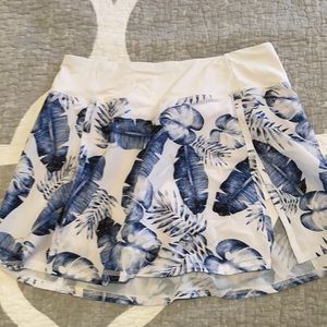 Tropical tennis skort